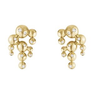 Georg Jensen Moonlight Grapes Chandelier øreringe - Guld - 0,13 ct.