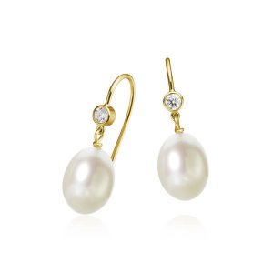 Dulong Fine Jewelry Twinkle Pearl Øreringe - Guld