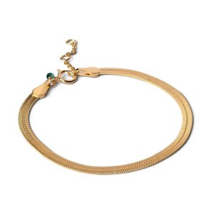 Enamel Caroline armbånd - forgyldt sølv