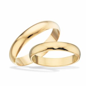 Scrouples vielsesringe - 8 kt guld