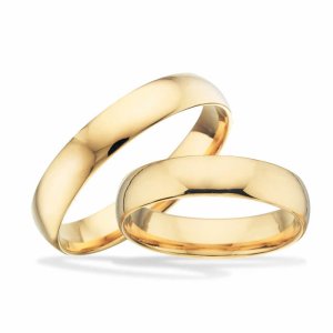 Scrouples vielsesringe - 8 kt guld