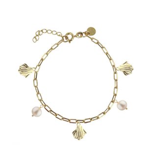 Aqua Dulce Hulda armbånd - forgyldt sølv