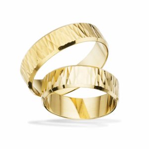 Scrouples vielsesringe H13 - 8 kt. guld - 6 mm