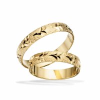 Scrouples vielsesringe H25 - 8 kt. guld - 4 mm