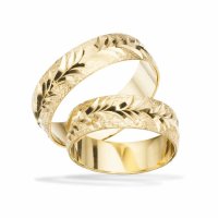 Scrouples vielsesringe H26 - 8 kt. guld - 6 mm