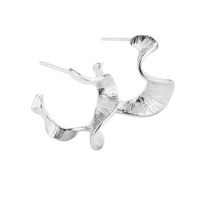 Aqua Dulce Rhumba Medium Hoop øreringe - sølv