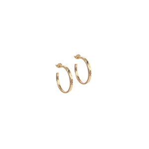 Aqua Dulce Elena Hoop øreringe - forgyldt sølv - 18 mm