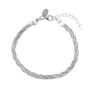 Aqua Dulce Teresa armbånd - sølv