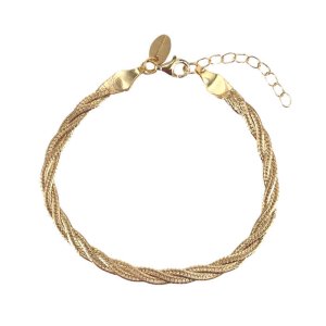 Aqua Dulce Teresa armbånd - forgyldt sølv