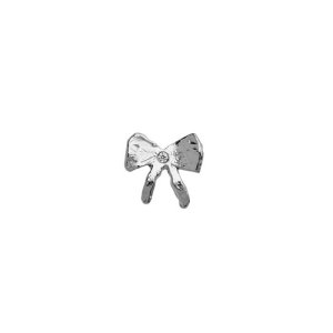 Stine A Petit Bow Earring with Stone ørering - sølv