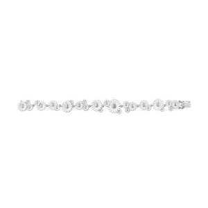 Georg Jensen Daisy armbånd - sølv med hvid emalje