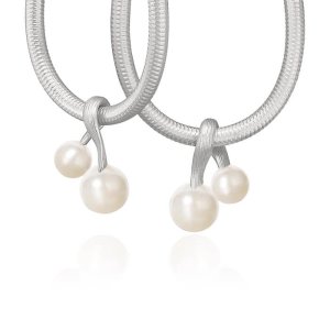 Dulong Fine Jewelry Vega Vedhæng - Sølv - Hvide Ferskvandsperler