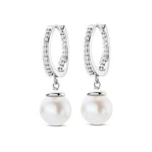Spirit Icons Malibu Pearl Hanger øreringe - sølv