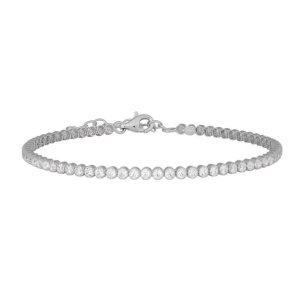 Joanli Nor – ElnaNor tennis armbånd 2,4 mm – sølv