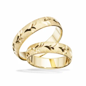 Scrouples vielsesringe H64 - 8 kt. guld - 5 mm