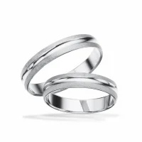 Scrouples vielsesringe H63 - 8 kt. guld - 4 mm - Image 2