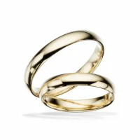 Scrouples vielsesringe H61 - 8 kt. guld - 3,5 mm
