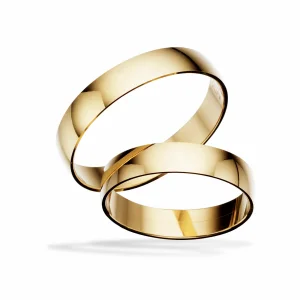 Scrouples vielsesringe H15 - 8 kt. guld - 4 mm