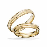 Scrouples vielsesringe H24 - 8 kt. guld - 4 mm