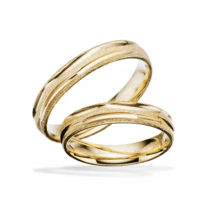 Scrouples vielsesringe H24 - 8 kt. guld - 4 mm