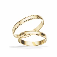 Scrouples vielsesringe H30 - 8 kt. guld - 3 mm