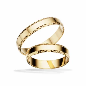Scrouples vielsesringe H31 - 8 kt. guld - 4 mm
