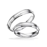 Scrouples vielsesringe H65 - 8 kt. guld - 4 mm - Image 2