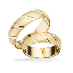 Scrouples vielsesringe H67 - 8 kt. guld - 6 mm