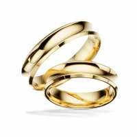 Scrouples vielsesringe H70 - 8 kt. guld - 5 mm