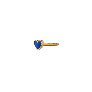 Stine A PETIT LOVE HEART COBALT BLUE ENAMEL - SINGLE