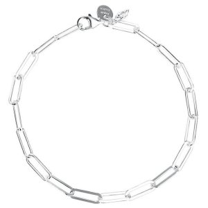 Aqua Dulce Mila Link armbånd - sølv