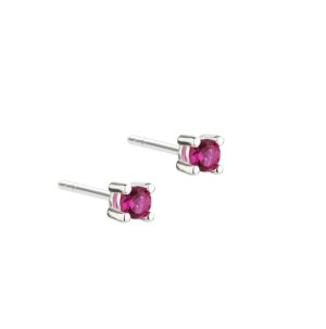 Aqua Dulce Mini Kaya Pink Ørestikker - Sølv