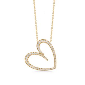 Mads Z Diamond Love vedhæng - guld - 0,50 ct