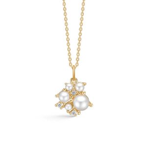 Mads Z Diamond Cloud vedhæng - guld - 0,054 ct