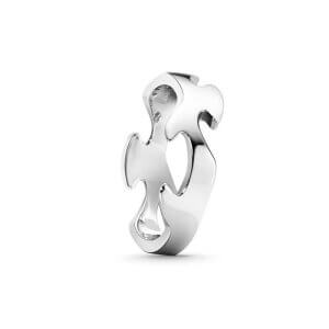 Georg Jensen Fusion centerring - Hvidguld