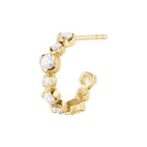 Georg Jensen Signature Diamond earhoop - Guld - 0,31 ct.