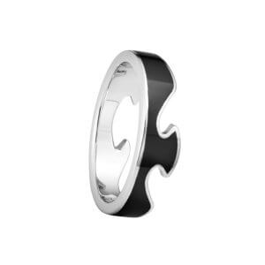Georg Jensen Fusion endering - Hvidguld - Sort HyCeram