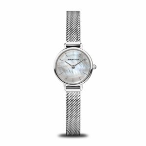 Bering Classic dameur poleret stål m. perlemor 22 mm