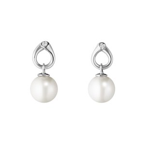 Georg Jensen Magic øreringe m. FVKP + 0,04 ct. - Hvidguld