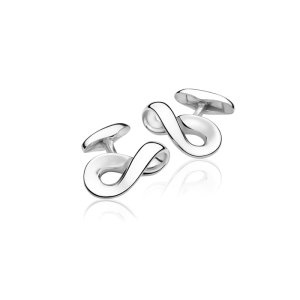 Georg Jensen Men's Classic Infinity manchetknapper - Sølv