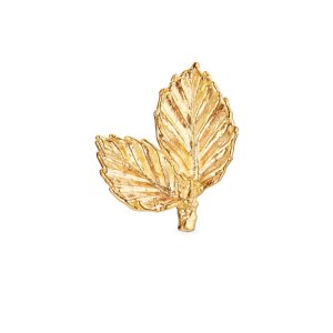 Flora Danica Bøgeblad Pin - forgyldt sølv