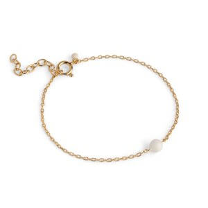 Enamel Balloon Daisy armbånd - forgyldt sølv
