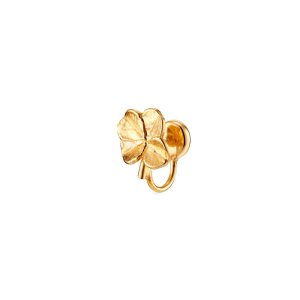 Flora Danica Firkløver Ear Cuff - forgyldt sølv