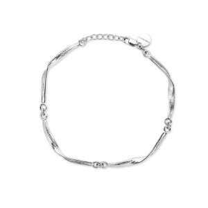 Flora Danica Græs armbånd - sølv