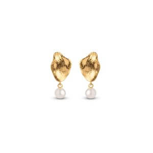 Enamel Caia Small øreringe - forgyldt sølv