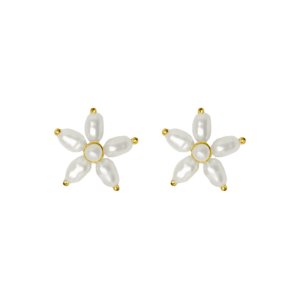 ByBiehl Pearl Signature Stud ørestikker - Forgyldt sølv