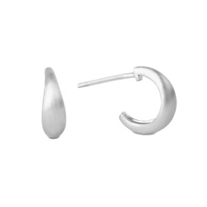 ByBiehl Ocean Flow Hoop øreringe mini - Sølv
