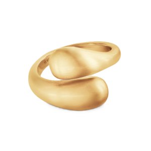 ByBiehl Ocean Flow ring - Forgyldt sølv