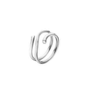 Georg Jensen Magic Ring m. 0,04 ct. - Hvidguld