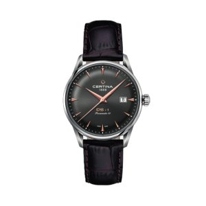 Certina DS-1 Powermatic 80 - Herreur stål/læder 40mm